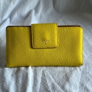 Fossil Yellow Women's Wallet
